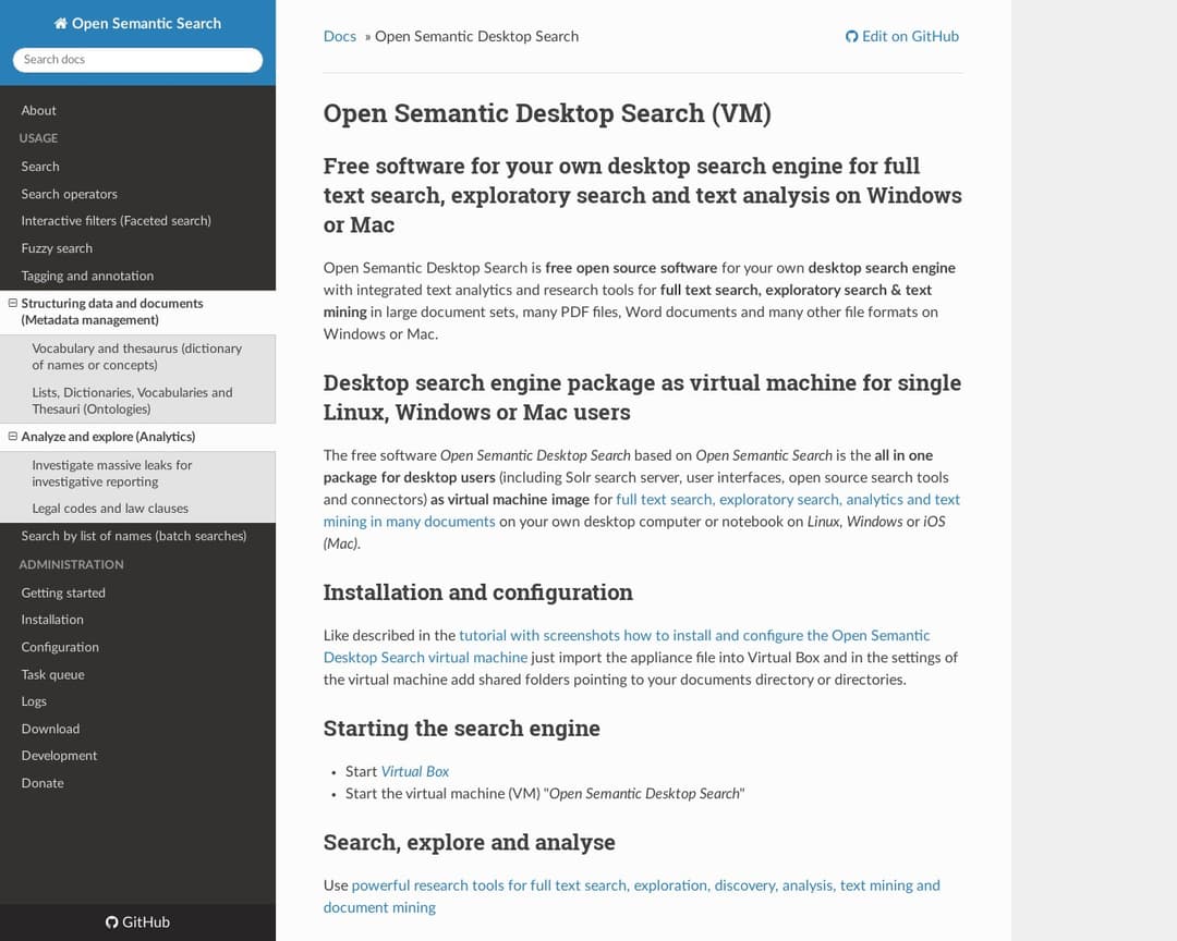 Open Semantic Desktop Search