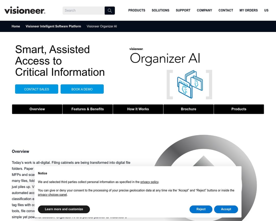 Visioneer Organizer AI