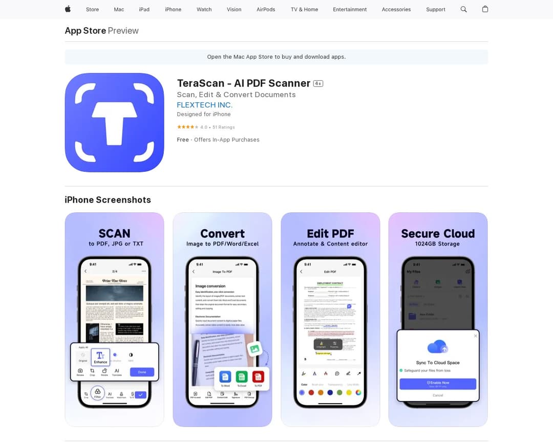 TeraScan - AI PDF Scanner