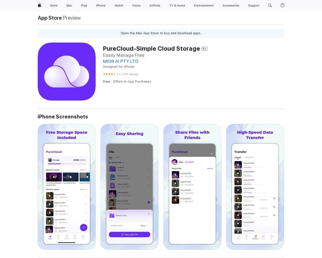 PureCloud-Simple Cloud Storage