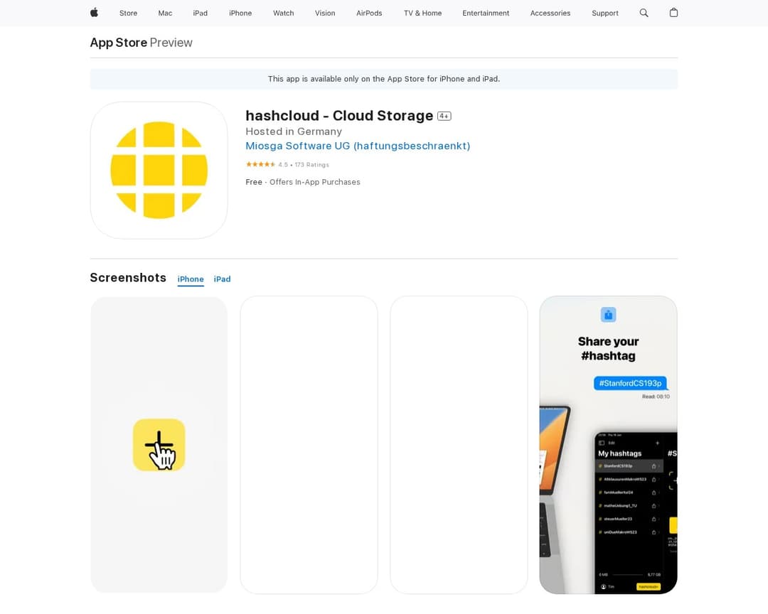 hashcloud - Cloud Storage