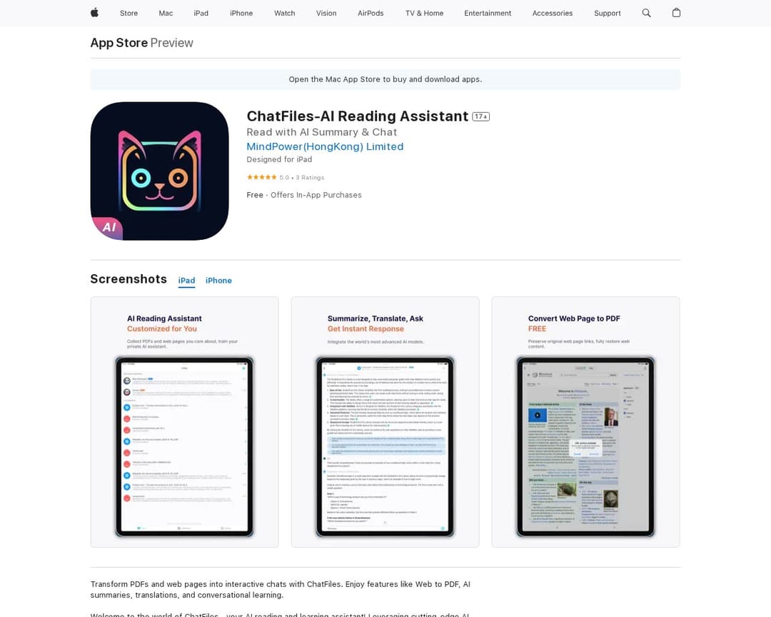 ChatFiles-AI Reading Assistant
