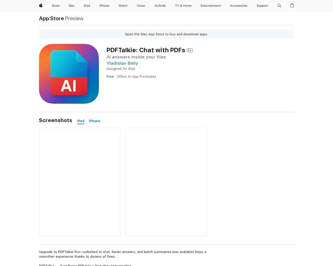 PDFTalkie: Chat with PDFs