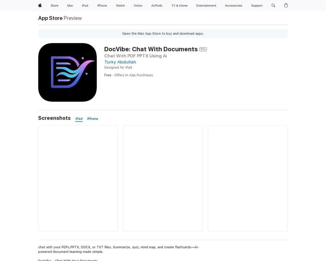 DocVibe: Chat With Documents