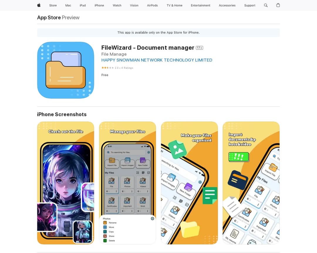 FileWizard - Document manager