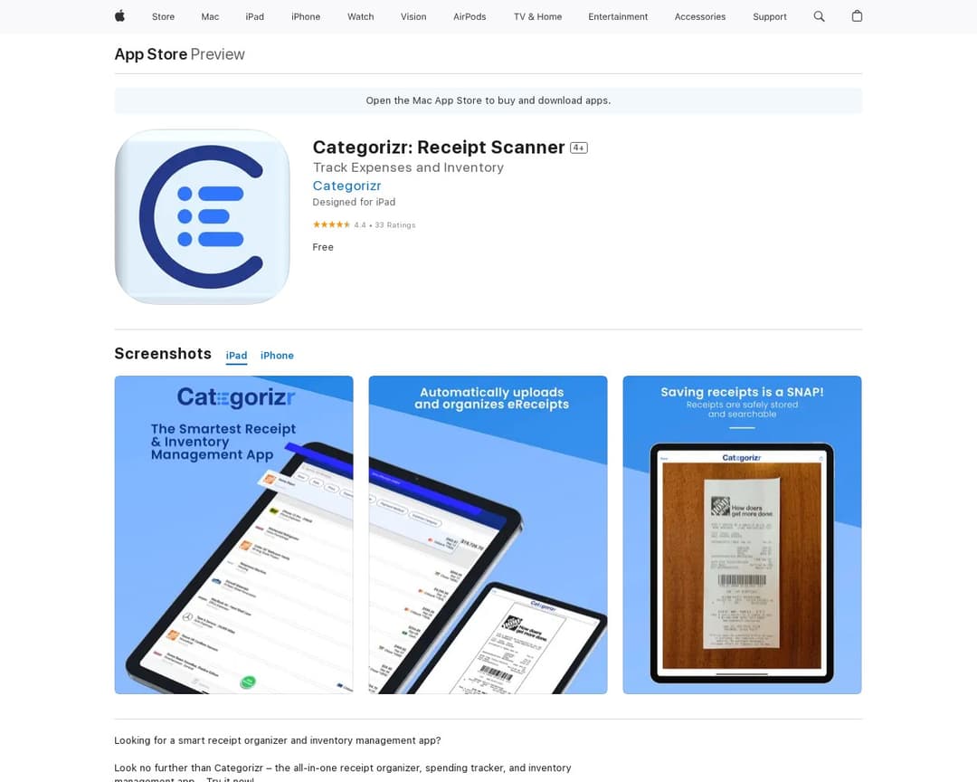 Categorizr: Receipt Scanner