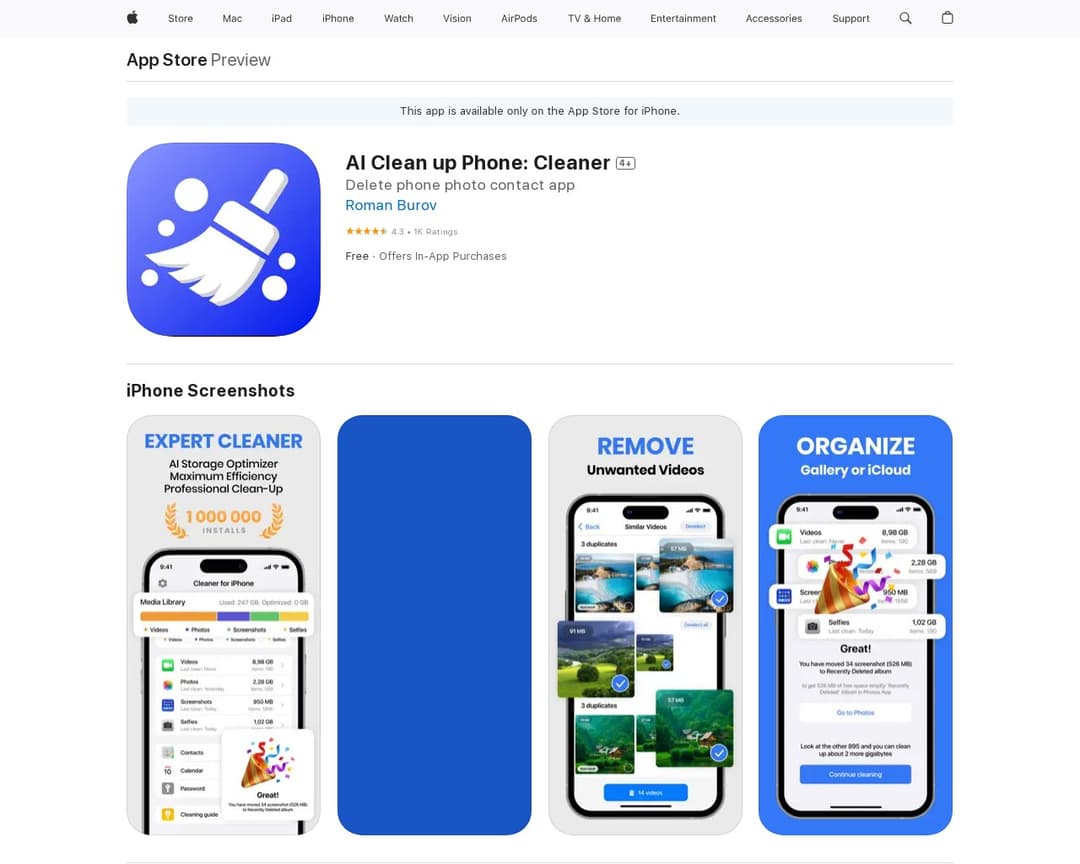 AI Clean up Phone: Cleaner