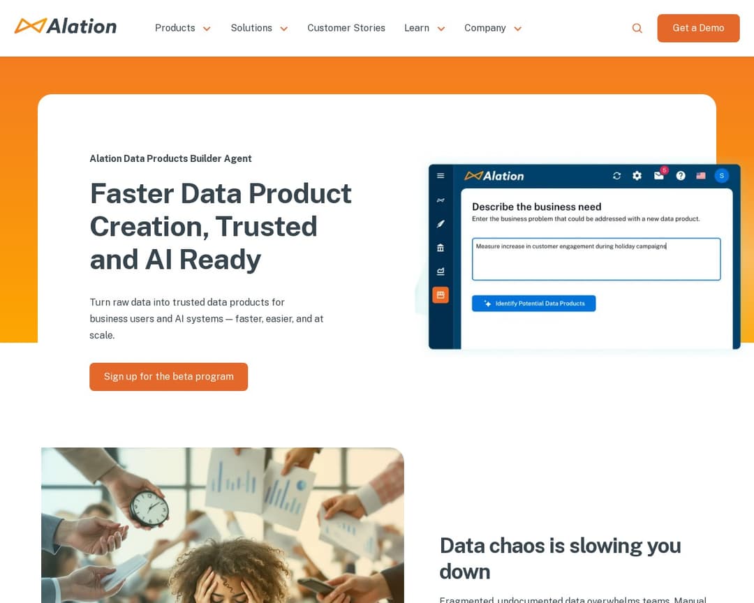 Alation Data Products Builder Agent
