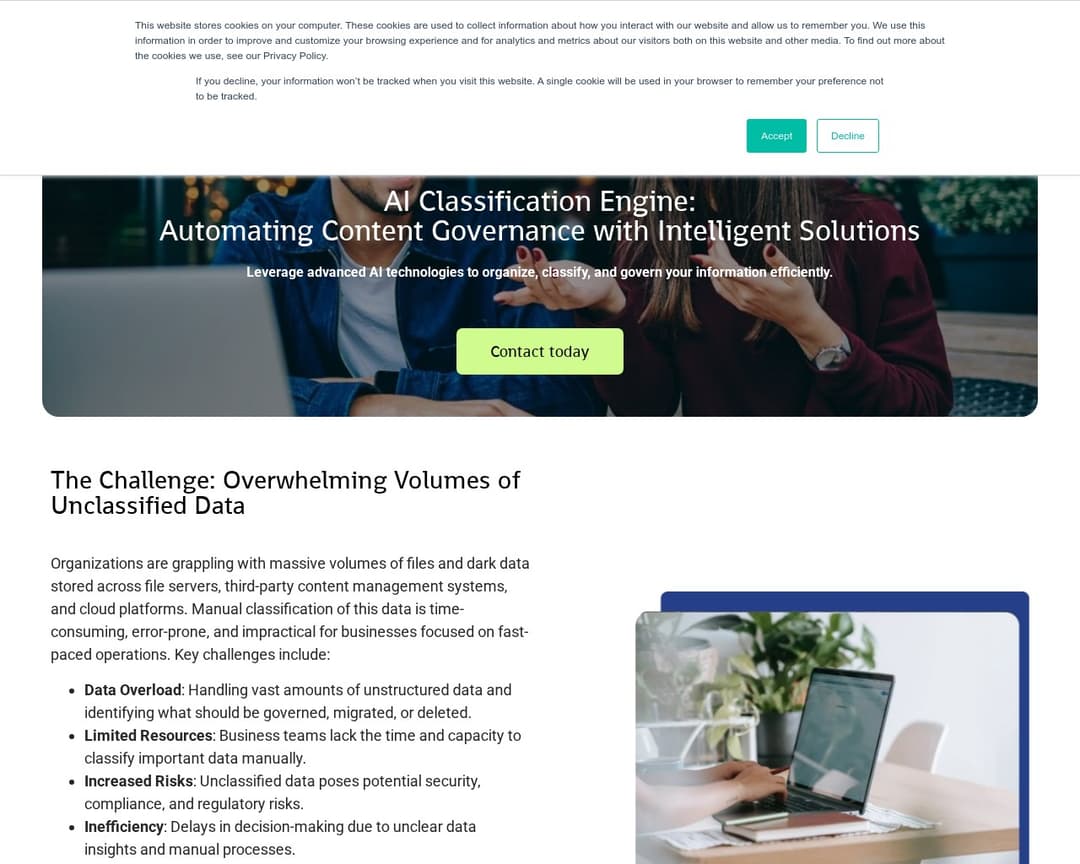 Infotechtion AI Classification Engine