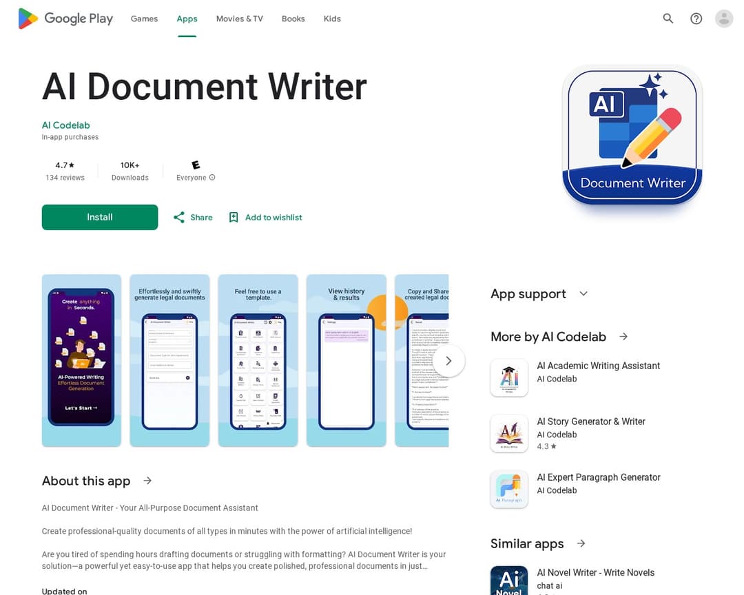 AI Document Writer