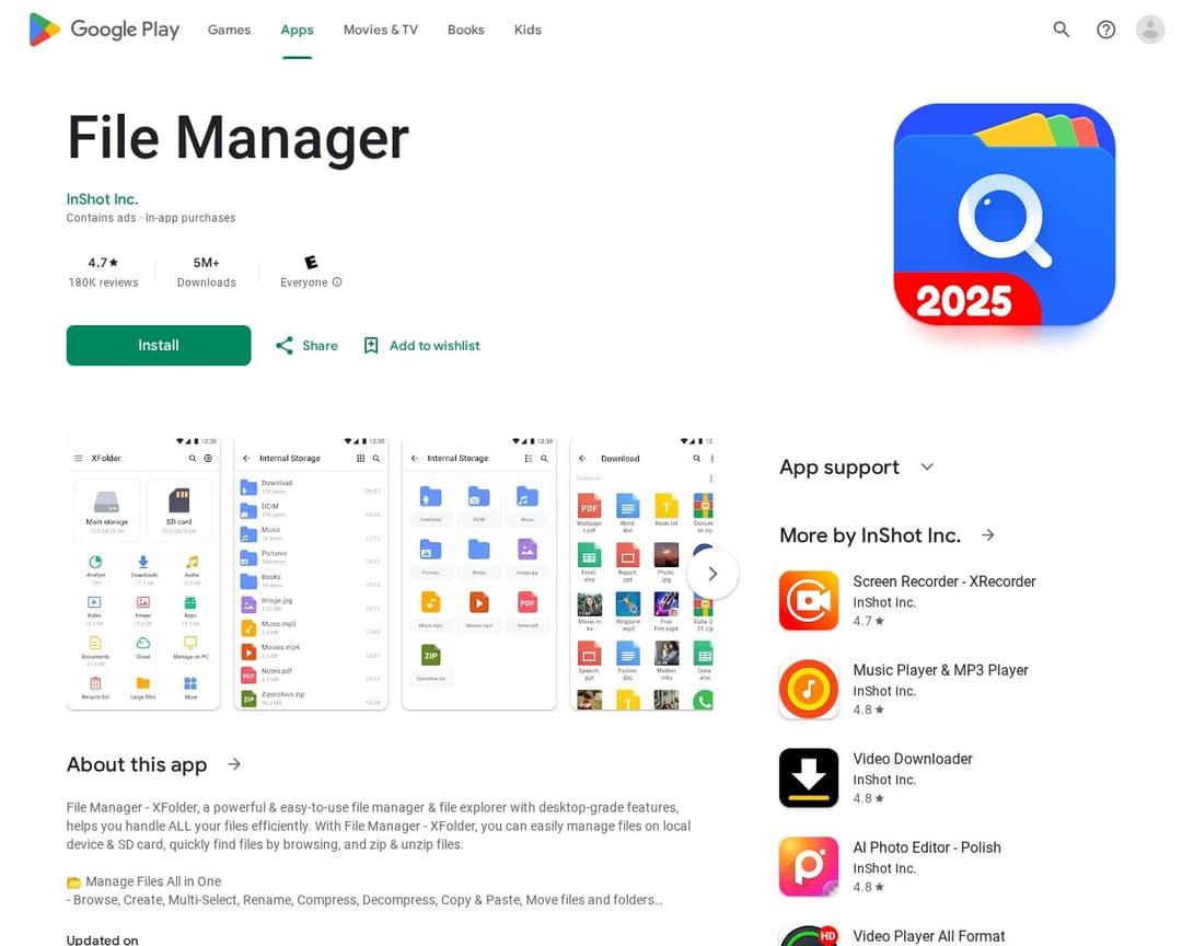 File Manager - XFolder
