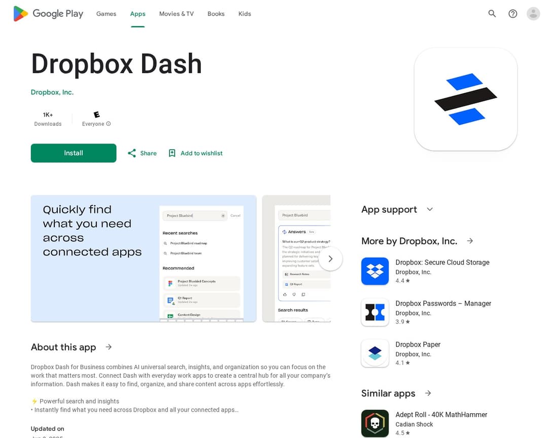 Dropbox Dash