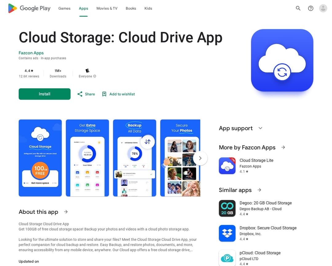 Cloud Storage: Cloud Drive App