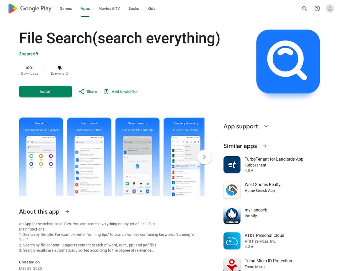 File Search(search everything)