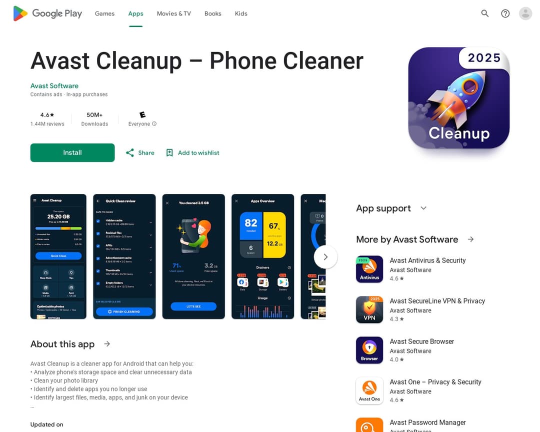 Avast Cleanup – Phone Cleaner