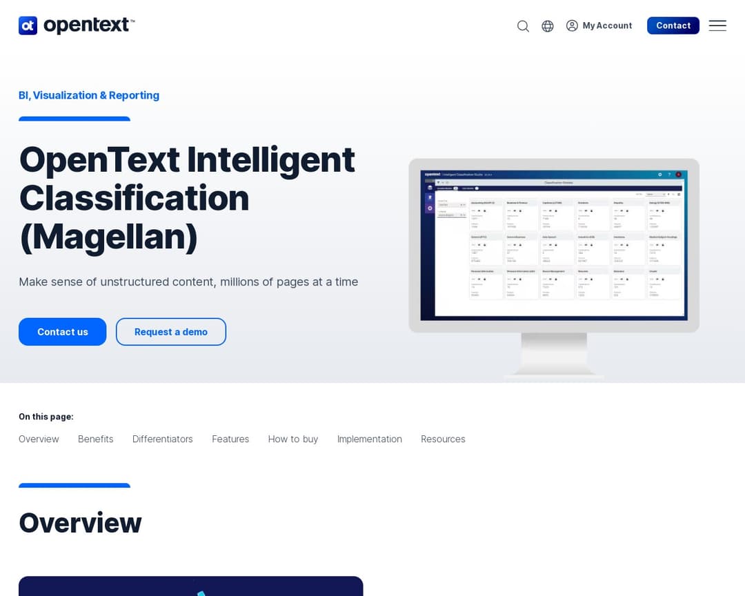 OpenText Intelligent Classification