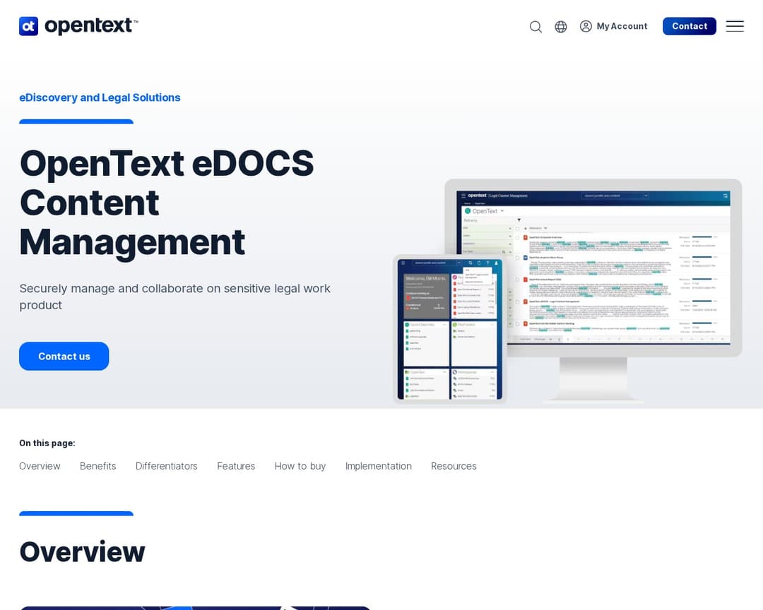 OpenText™ eDOCS Content Management