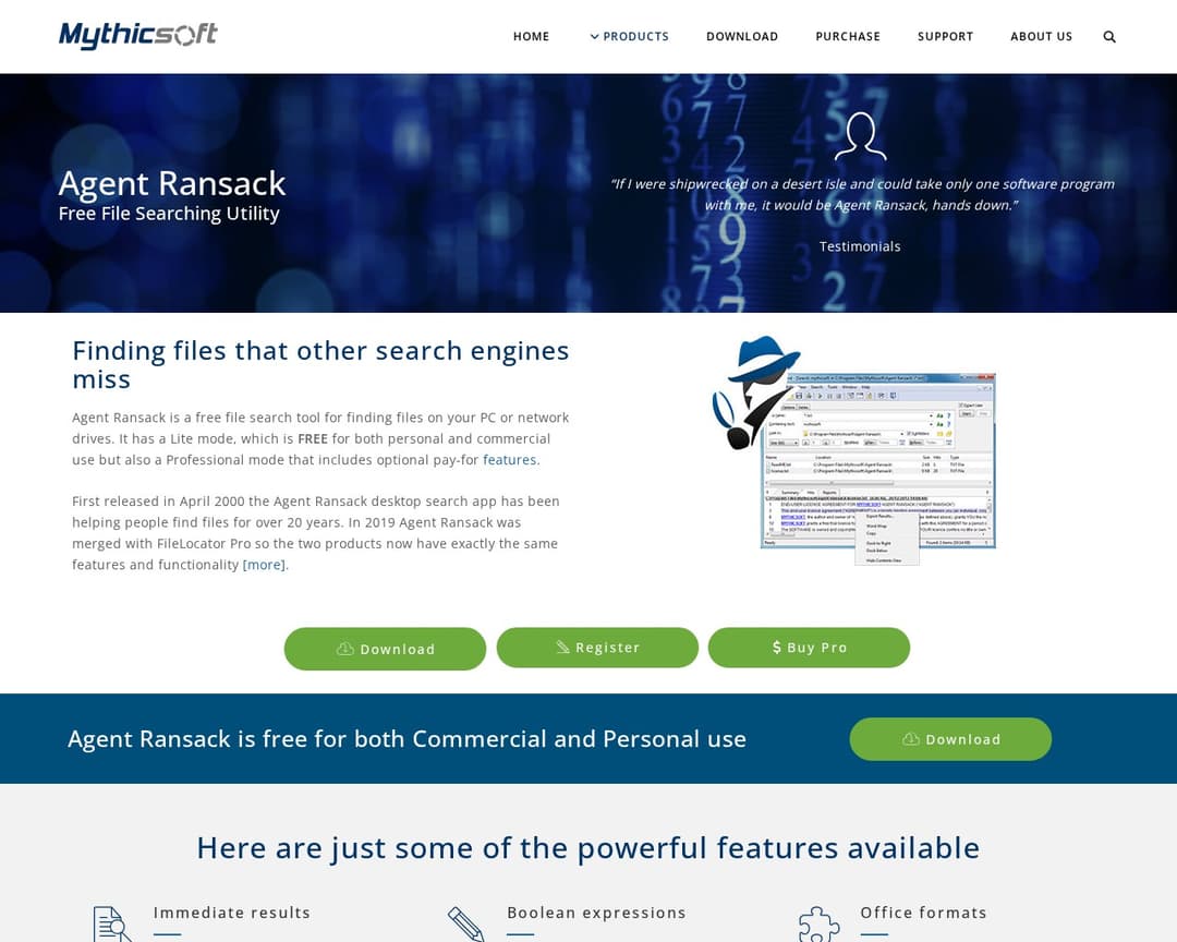 Agent Ransack / FileLocator Lite
