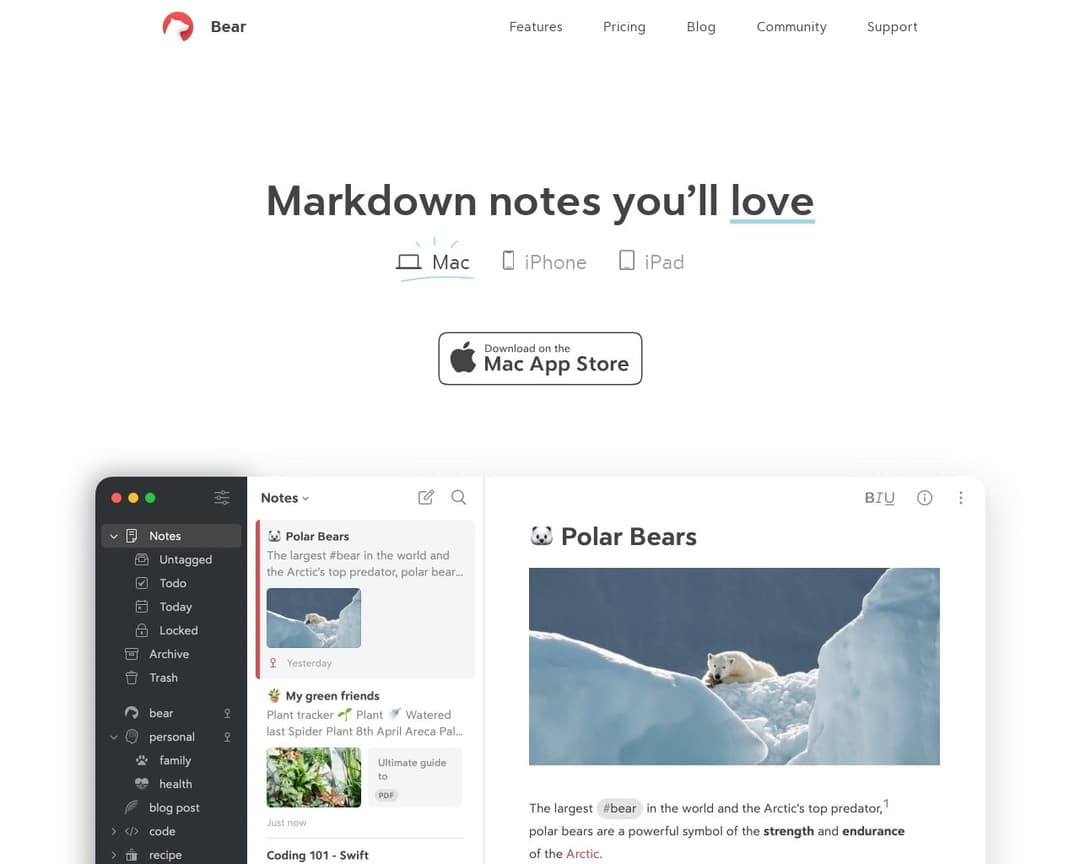 Bear App