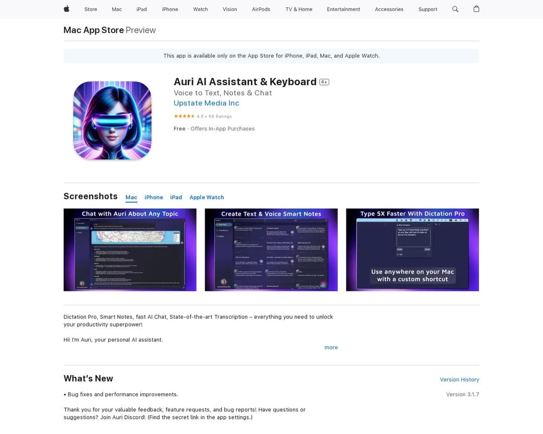 Auri AI Assistant & Keyboard