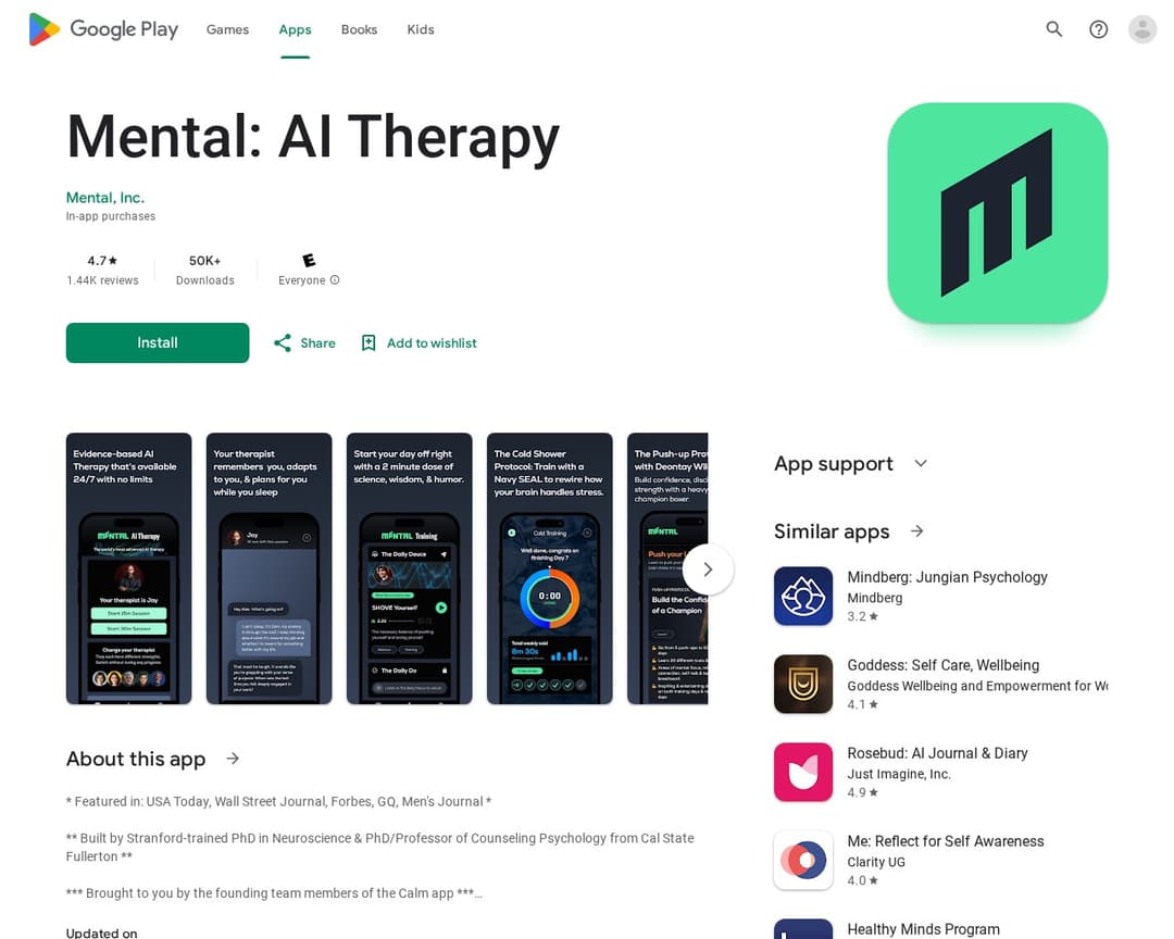 Mental: AI Therapy