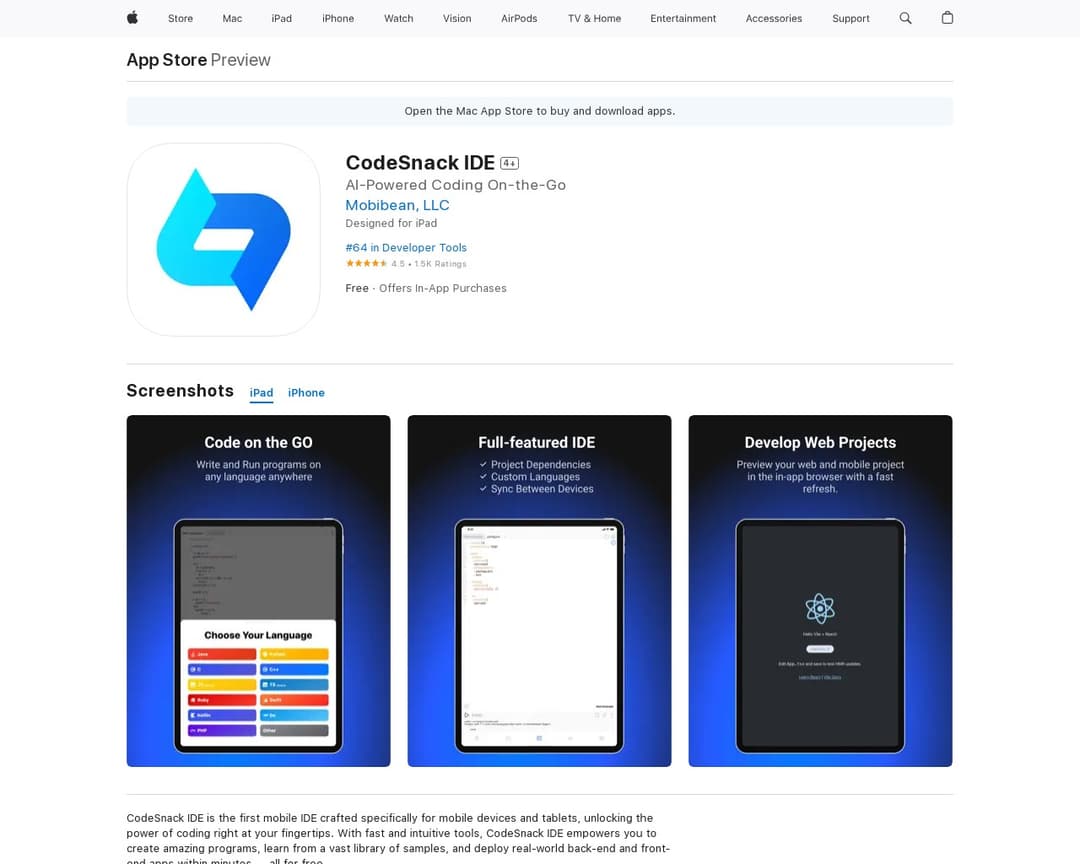 CodeSnack IDE