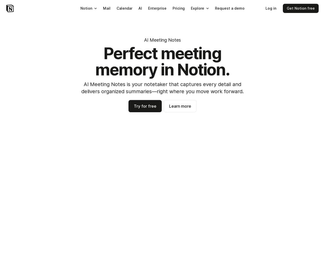 Notion AI Meeting Notes