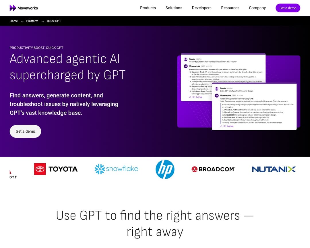Quick GPT by Moveworks