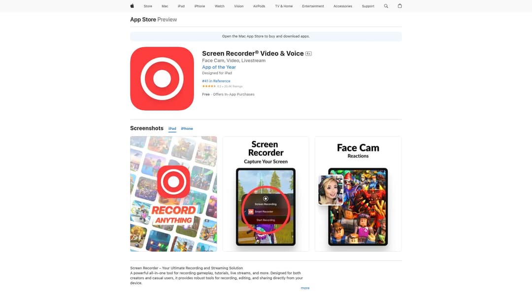Screen Recorder® Video & Voice