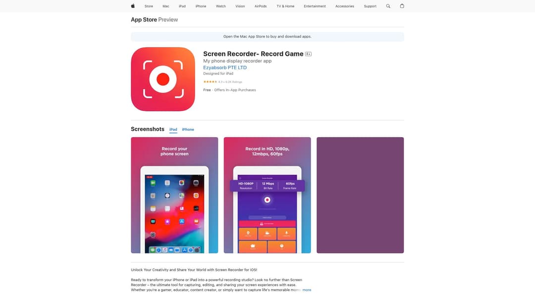 Screen Recorder- Record Game