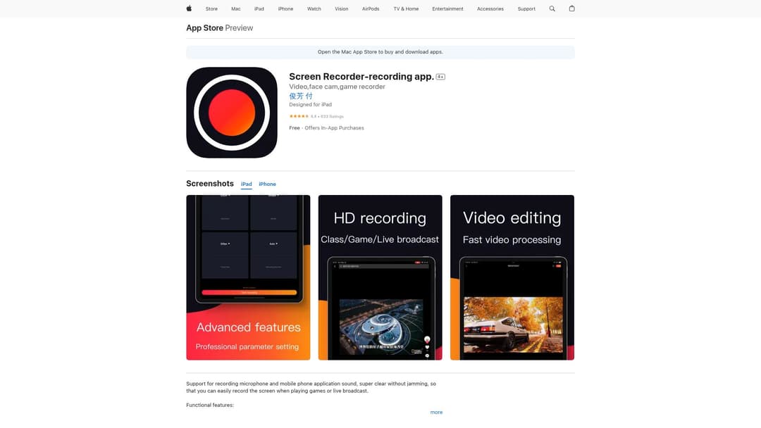 Screen Recorder-recording app.