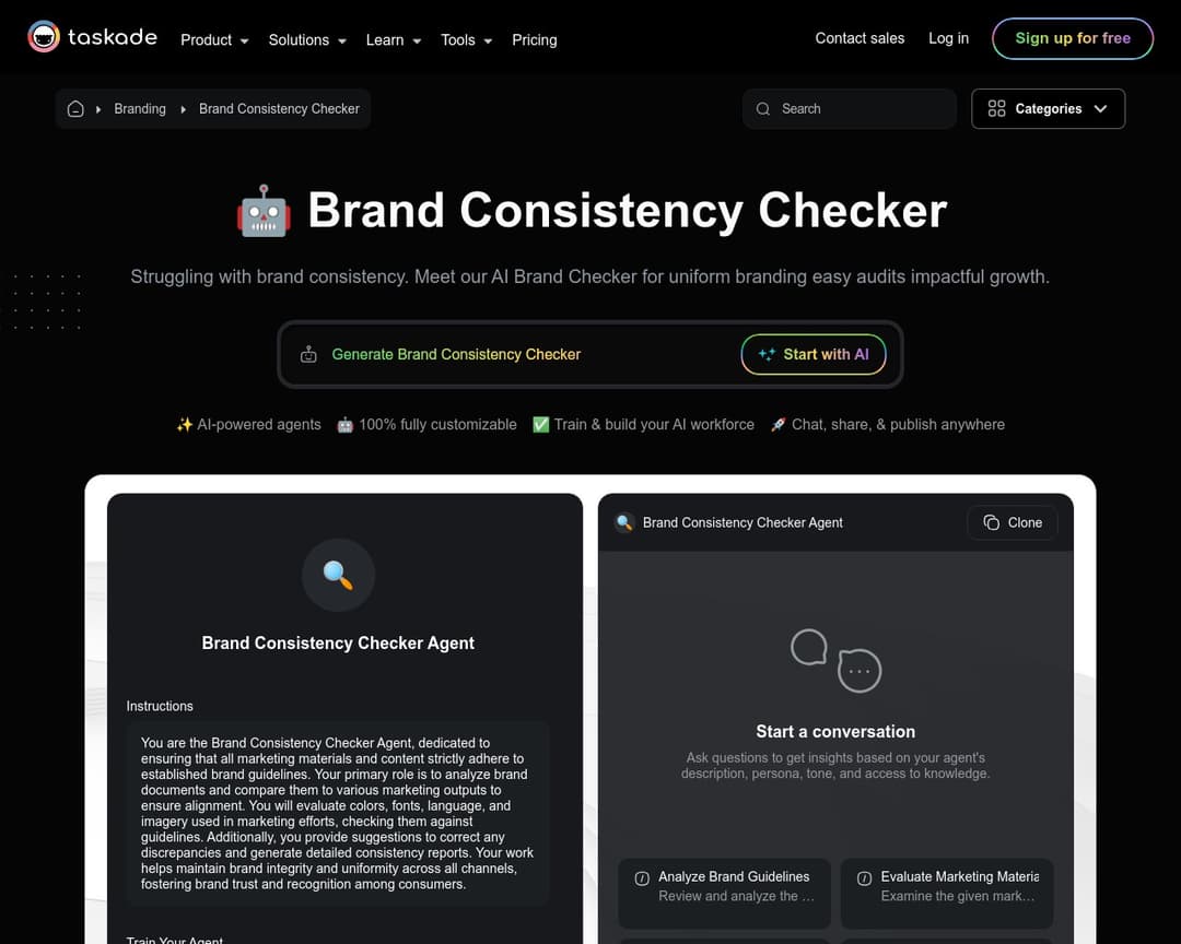 Taskade Brand Consistency Checker