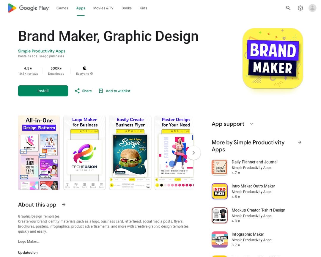 Brand Maker, Graphic Design
