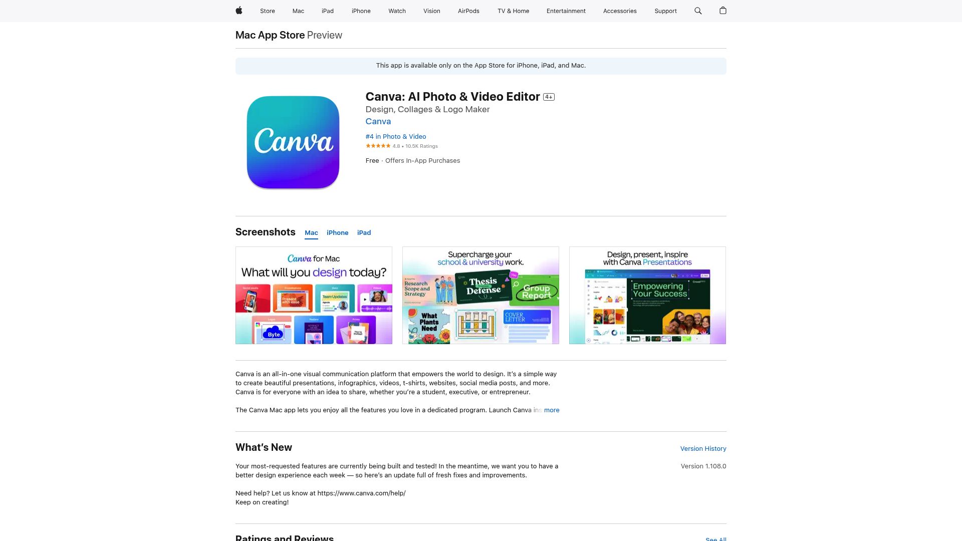 Canva: AI Photo & Video Editor