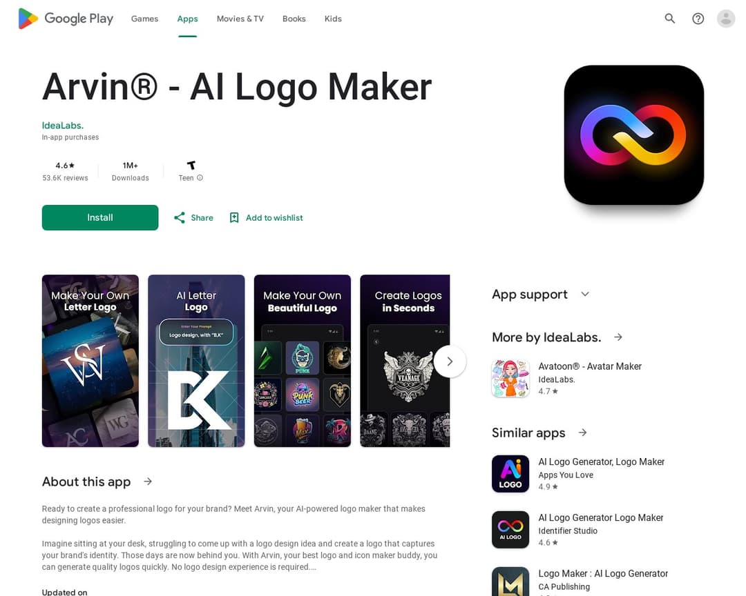 Arvin® - AI Logo Maker