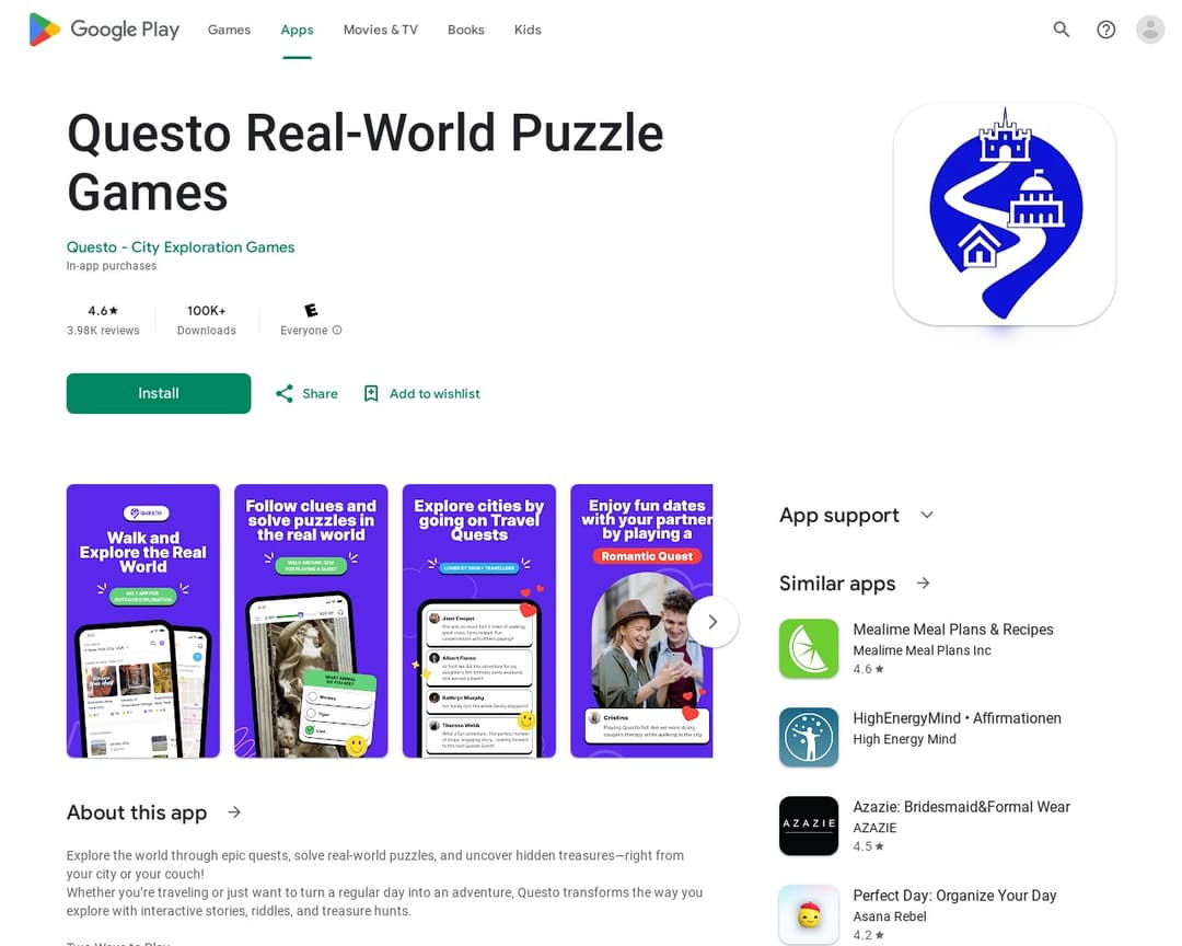Questo Real-World Puzzle Games
