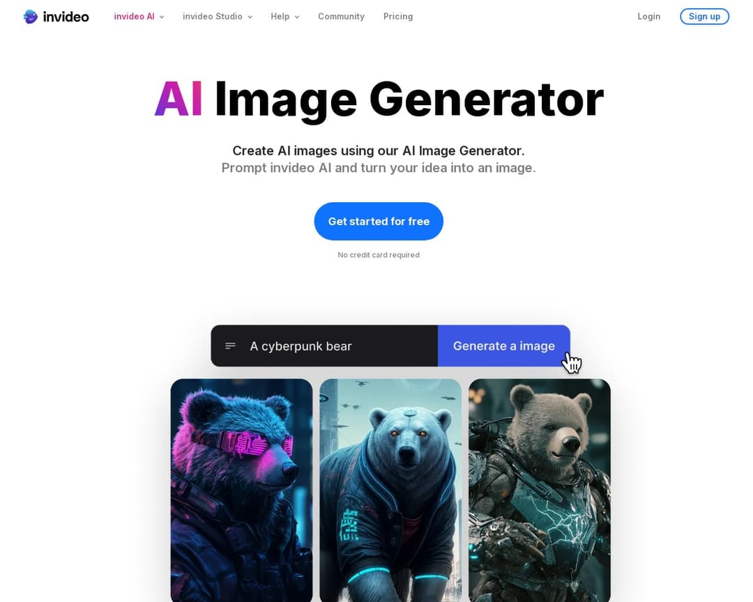 invideo AI Image Generator