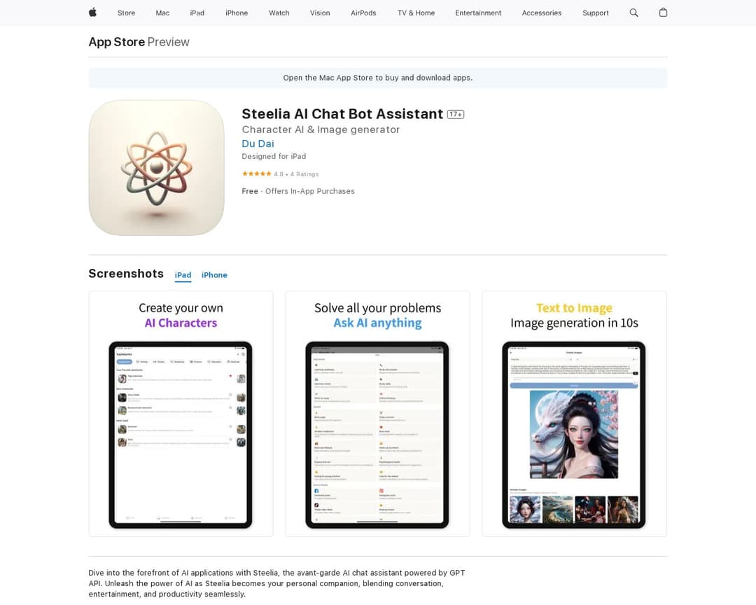 Steelia AI Chat Bot Assistant