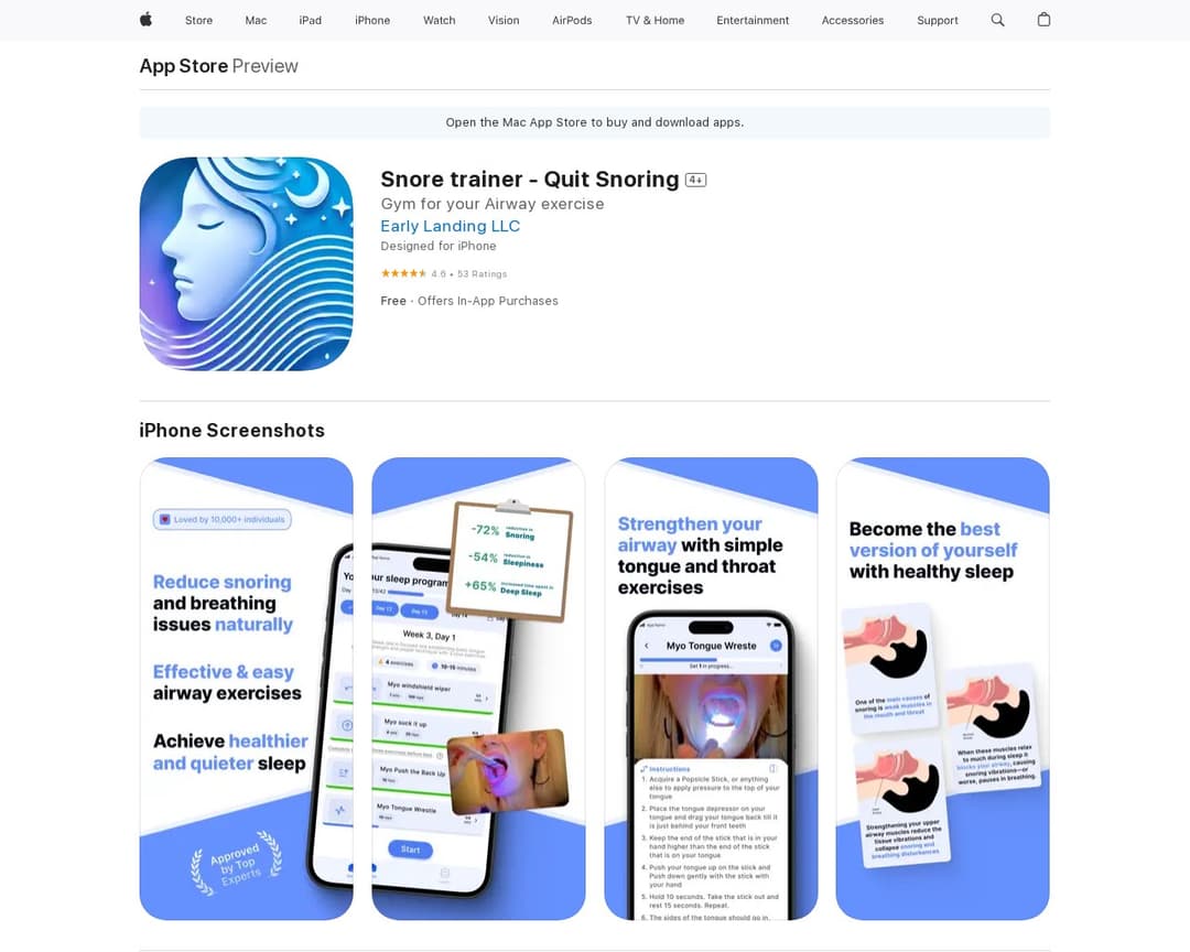 Snore trainer - Quit Snoring