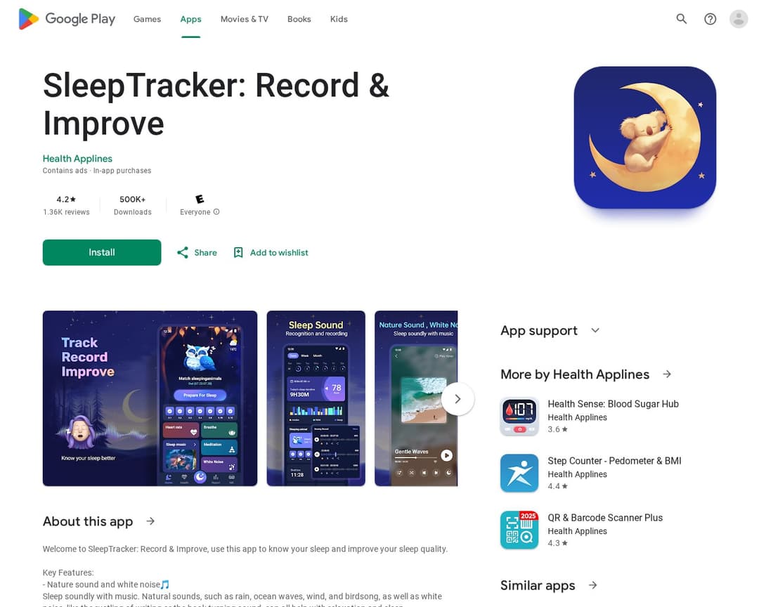 SleepTracker: Record & Improve
