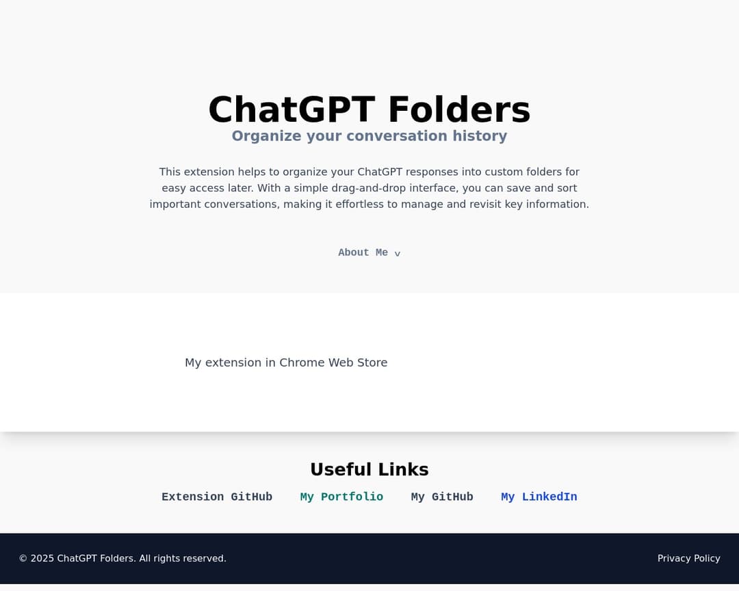 ChatGPT Folders