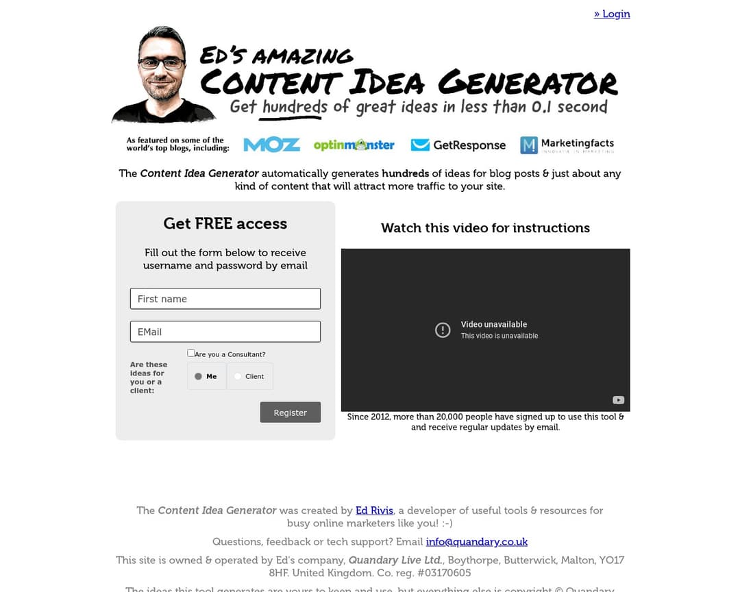 Content Idea Generator