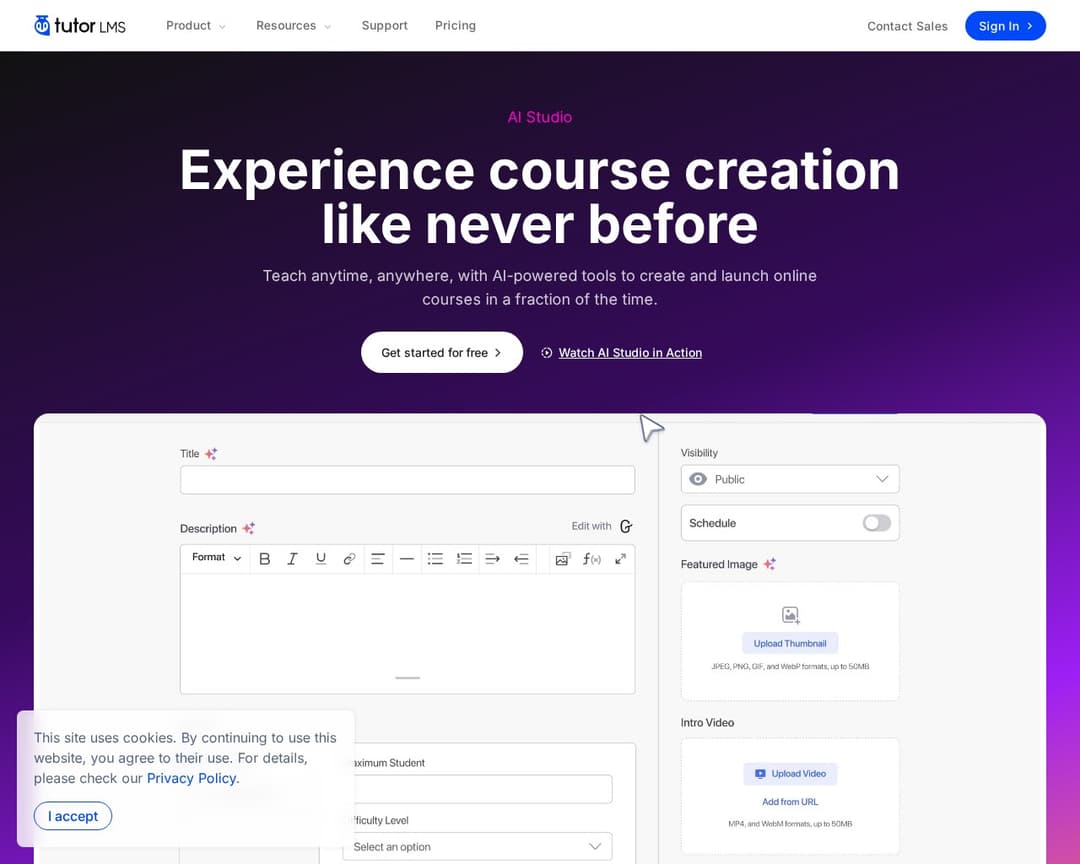 Tutor LMS AI Studio