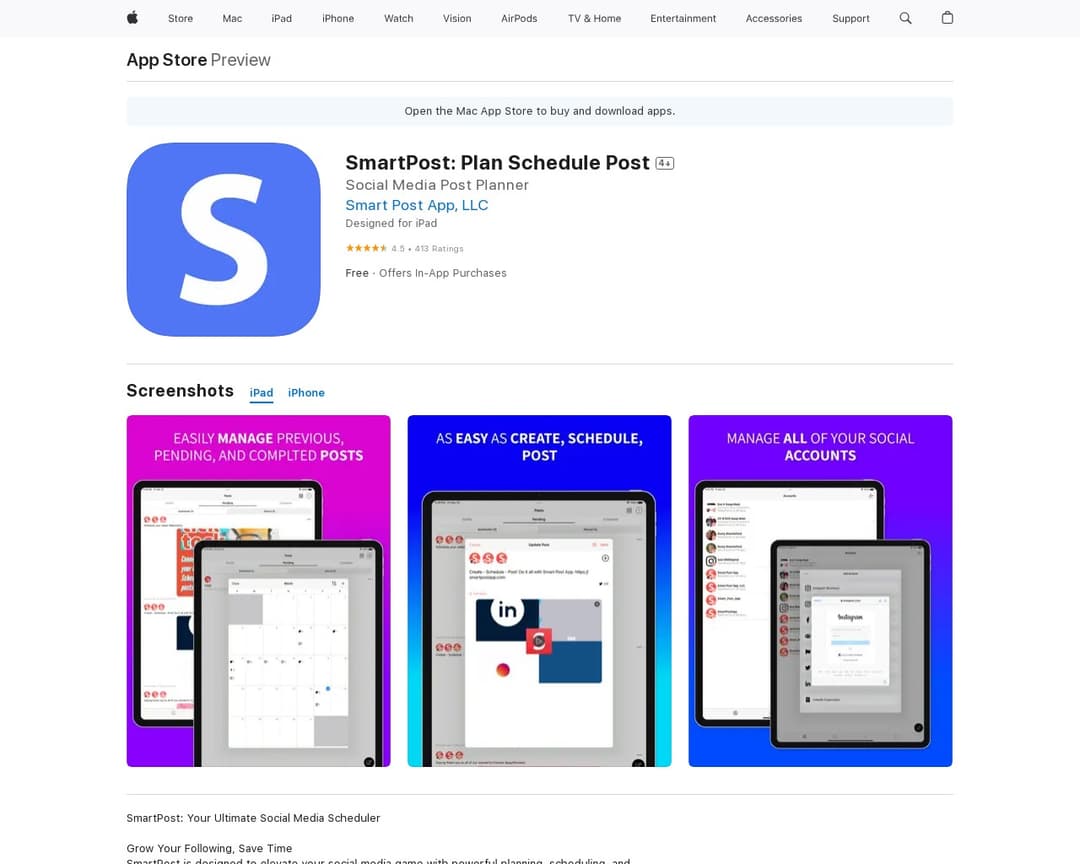 SmartPost: Plan Schedule Post