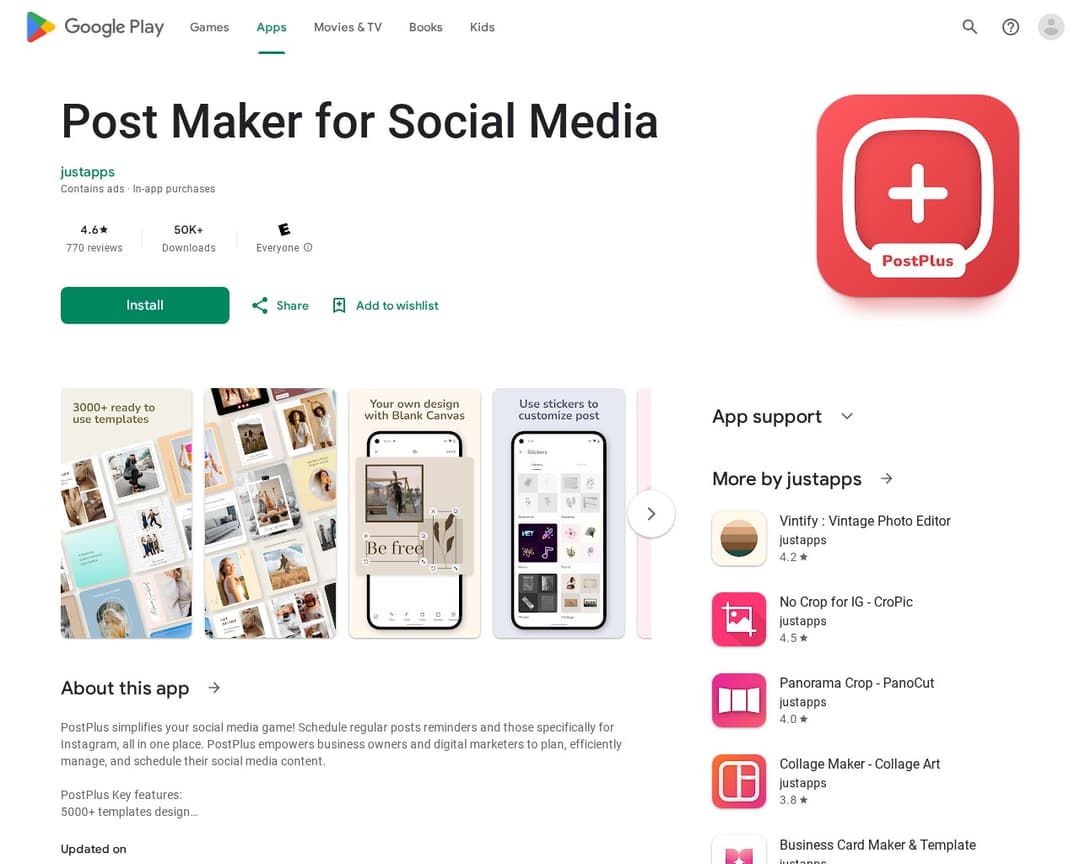 Post Maker for Social Media
