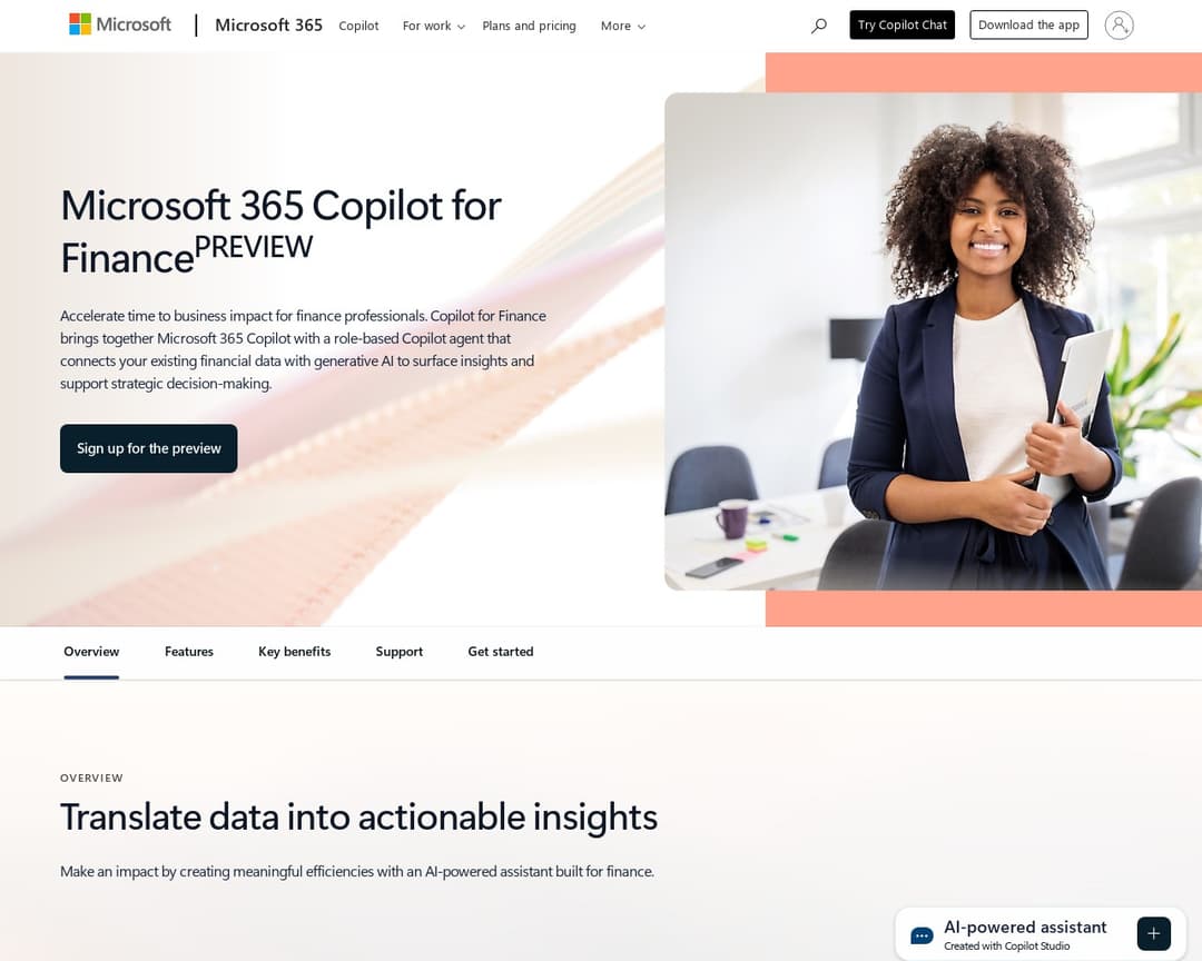 Microsoft 365 Copilot for Finance
