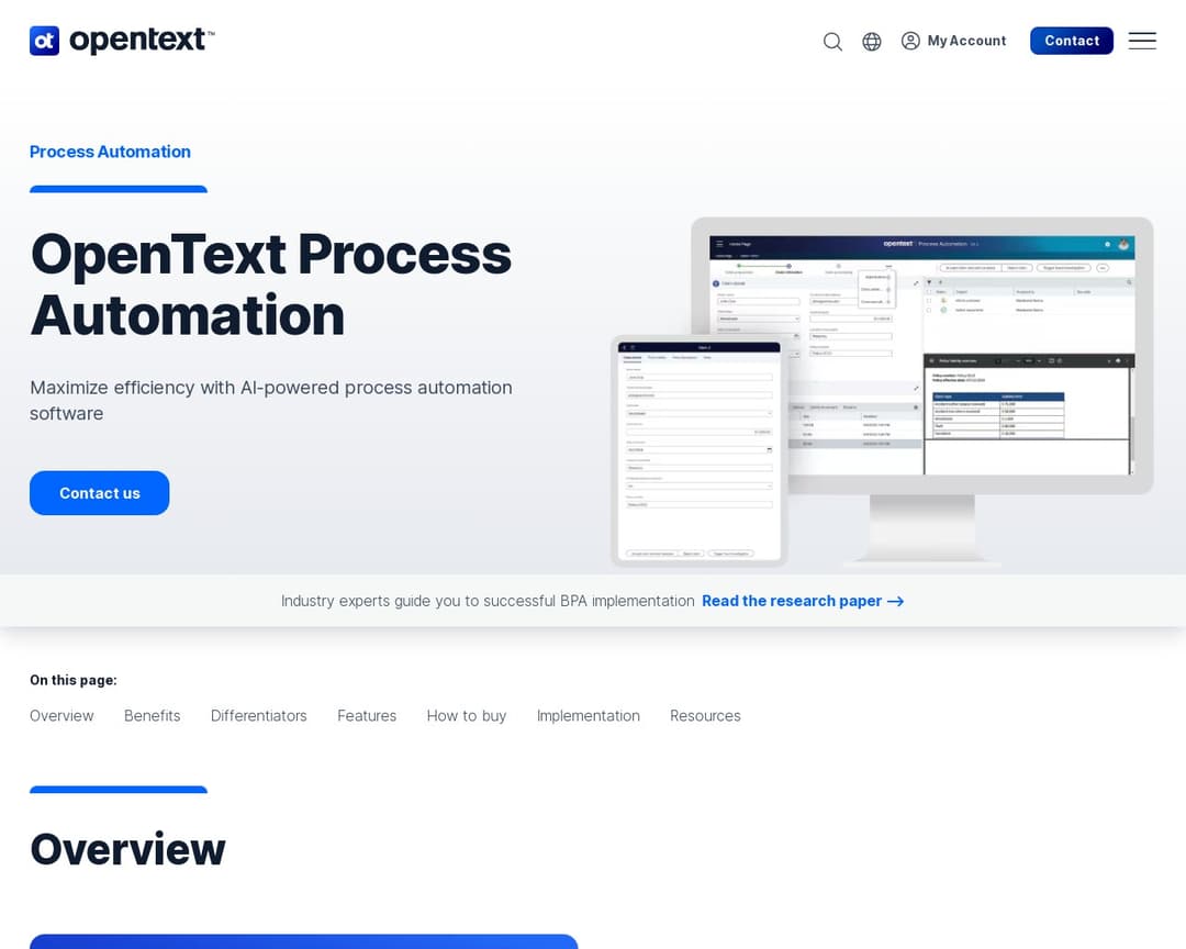 OpenText Process Automation