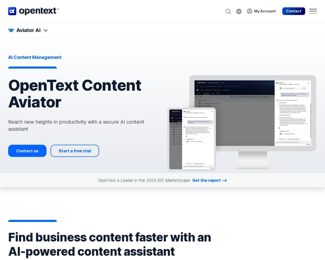 OpenText Content Aviator