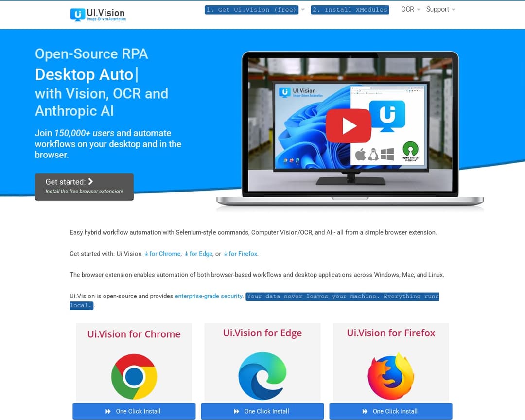 UI Vision RPA (Kantu)