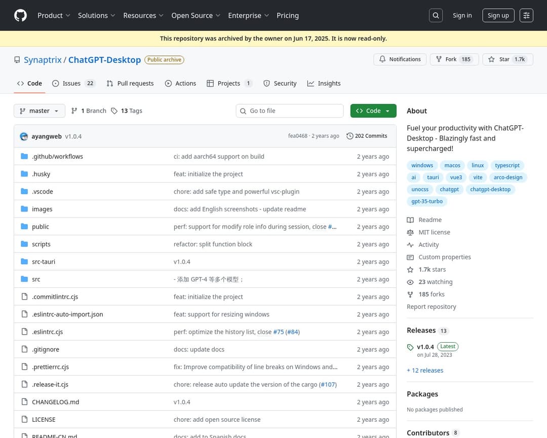 Synaptrix/ChatGPT-Desktop